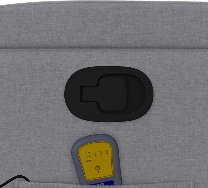 Immagine prodotto VidaXL Sedia da massaggio in tessuto grigio chiaro,Colore: Grigio chiaro,Materiale: Tessuto