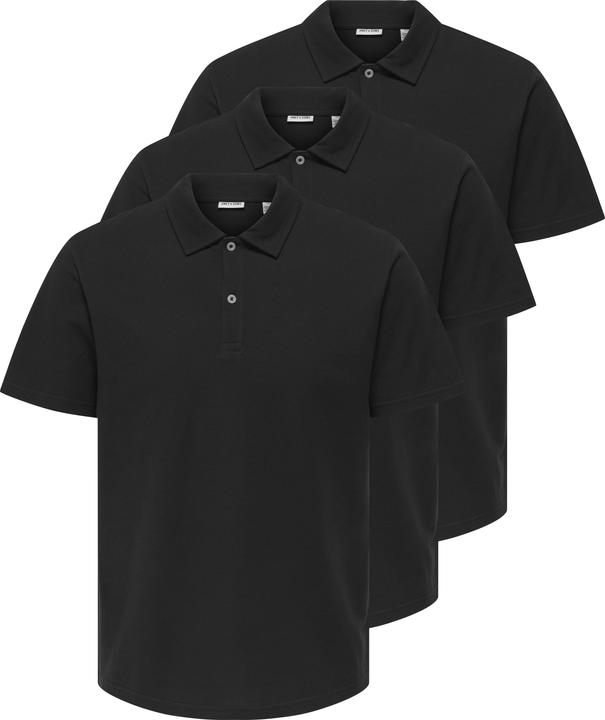 Only & Sons Poloshirt GORDON Kurzarmshirt im Dreierpack