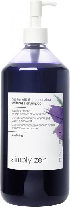 Produktbild Simply Zen Age Benefit & Moisturizing Whiteness Shampoo 1000 ml (1000 ml, Silbershampoo)