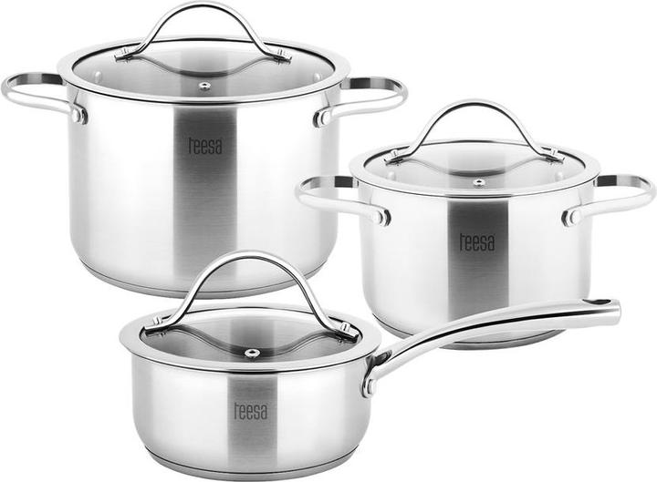 Immagine prodotto Teesa Set di pentole 6 pezzi. Chef esperto (Set di pentole e padelle da cucina)