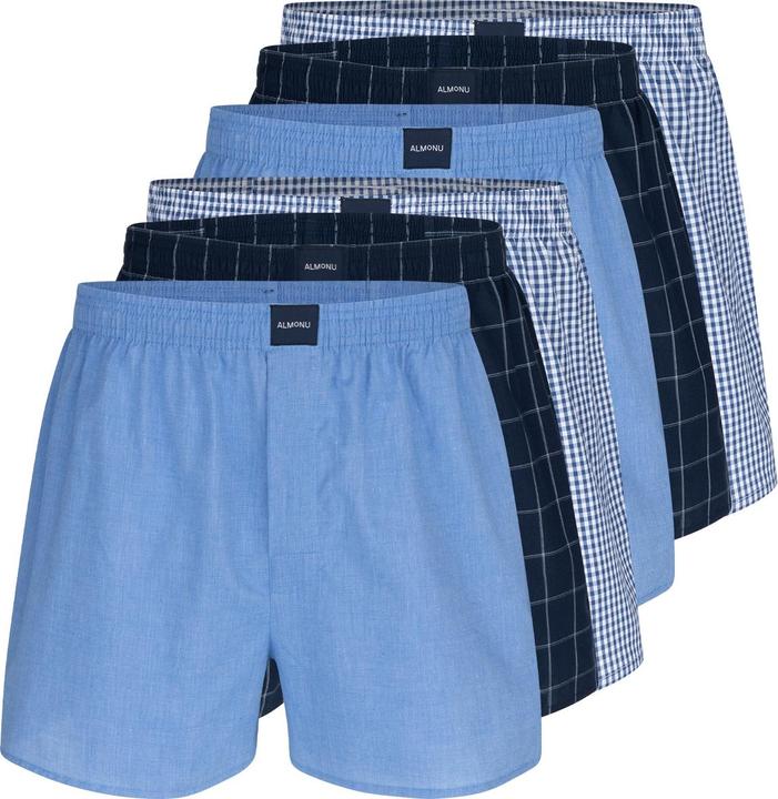 Blau karriert