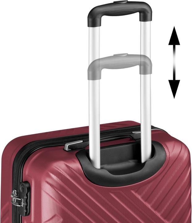 Immagine prodotto Zelsius Set di valigie rigide da 3 pezzi (Bagaglio a mano (fino a 50 litri), M (50 - 90l), L (90 - 115l))