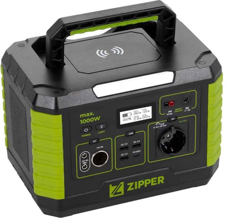 Actual product image Zipper ZI-PS1000 Power Station 999Wh (999 Wh, 8.70 kg)