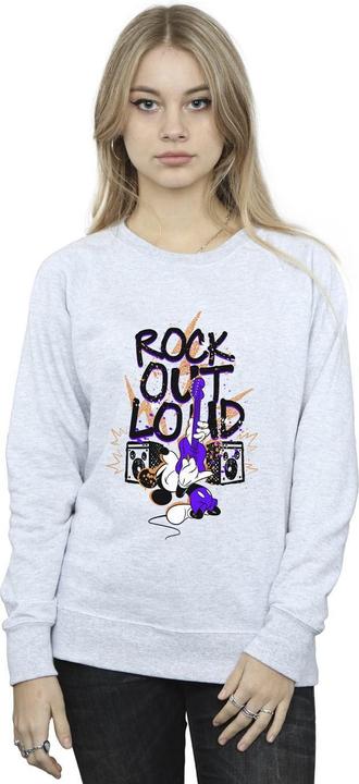 Actual product image Disney Womens/Ladies Mickey Mouse Rock Out Loud Sweatshirt (XL)