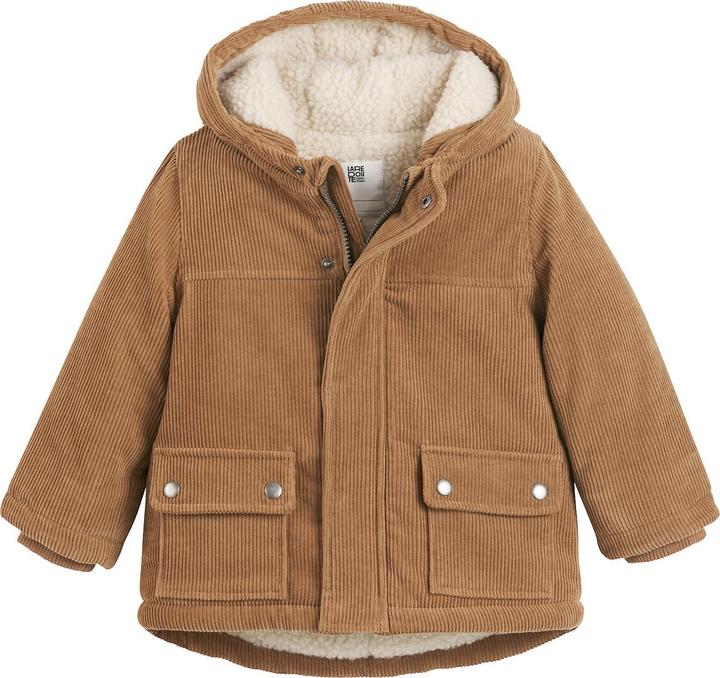 Produktbild La Redoute Collections Winterjacke aus Cord mit Kapuze und Plüschfutter (80)