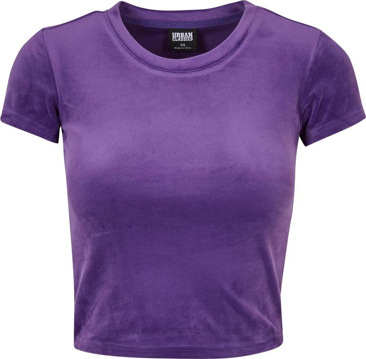 Image du produit Urban Classics Ladies Short Velvet Tee (S)