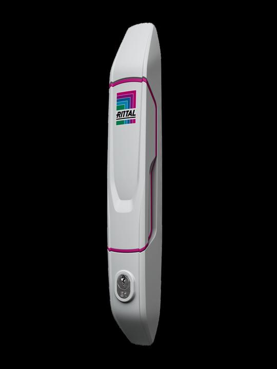 Rittal VX Comfort handle, with safety insert, closing. E1