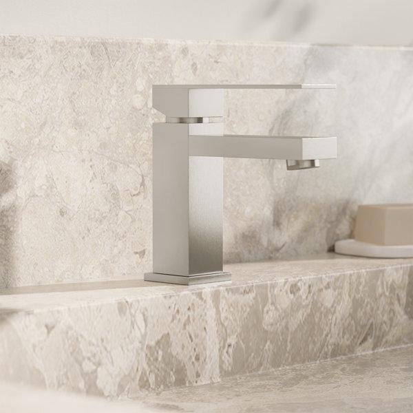 Actual product image Steinberg 160 series basin mixer, without pop-up waste, projection 120 mm, height 164mm, 1601010