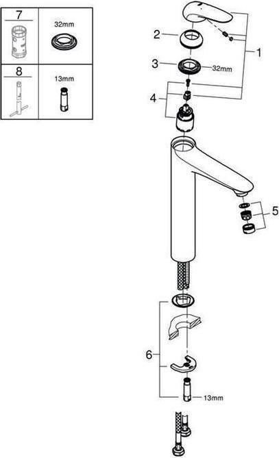 Immagine prodotto Grohe Miscelatore monocomando Eurostyle per lavabo XL-Size