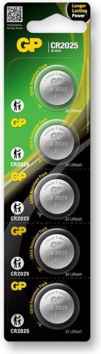 Actual product image GP Batteries Lithium Cell (5 pcs., CR2025, 160 mAh)