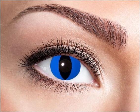 Productafbeelding Eyecatcher Contactlenzen blauwe kat (Blauw)