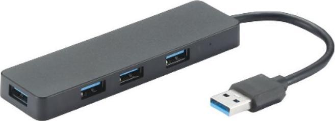 Hub USB 4 ports USB 3.2 gen 1 (USB 3.0) pour PC, PC portable et MacBook - 15 cm (USB-C, 4 Ports)