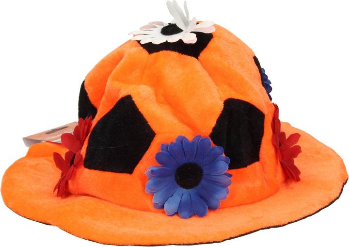 Immagine prodotto Folat Cappello di peluche arancione con fiori