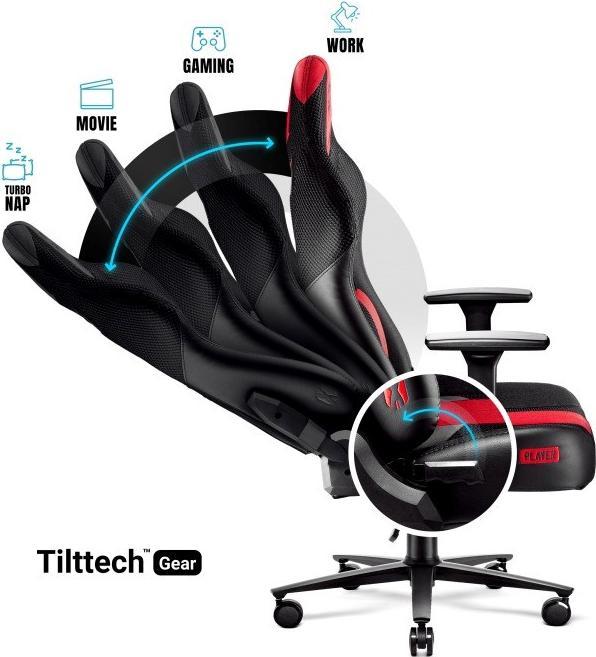 Produktbild Diablo Gaming-Stuhl X-Player 2.0 Gaming-Stuhl King Size, Schwarz-Rot