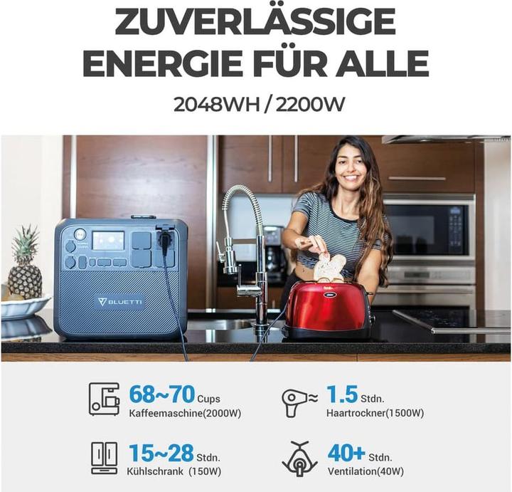Produktbild Bluetti AC200 Max (2048 Wh, 28.10 kg)