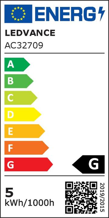 Energielabel Osram LED BASE PAR16 50 niet-dim 36° 4,3W/840 GU10 Box M5 (GU10, 4.30 W, 350 lm, 5 x, G)