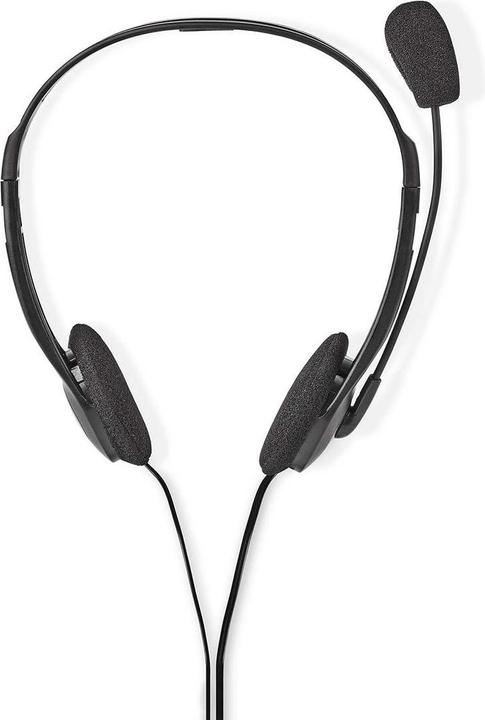 Actual product image Nedis Headphones for PC, headset, 2 plugs, 3.5 mm, black