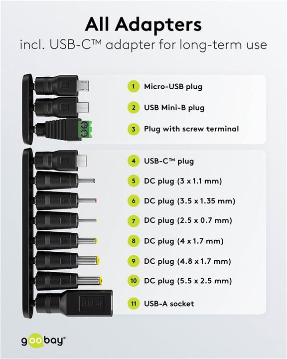 Produktbild Goobay Universal-Netzteil 3 V - 12 V