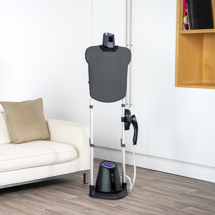 Image du produit Taurus Sliding Care Non Stop Nettoyeur à vapeur vertical 1,2 l 2500 W Noir, Argent (7 bar, 2500 W)