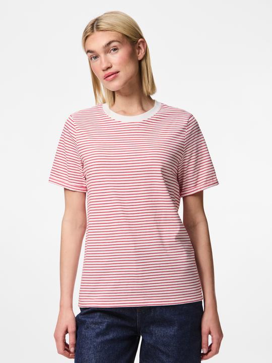 Produktbild Pieces Pcria Ss Fold Up Tee Stripes Noos Bc (XL)