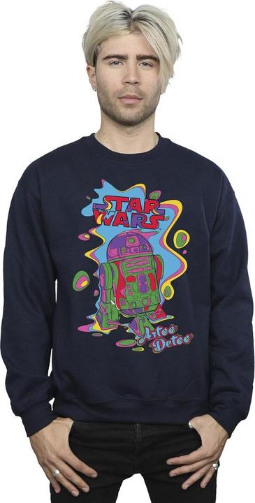 Actual product image Star Wars Mens R2D2 Pop Art Sweatshirt (S)