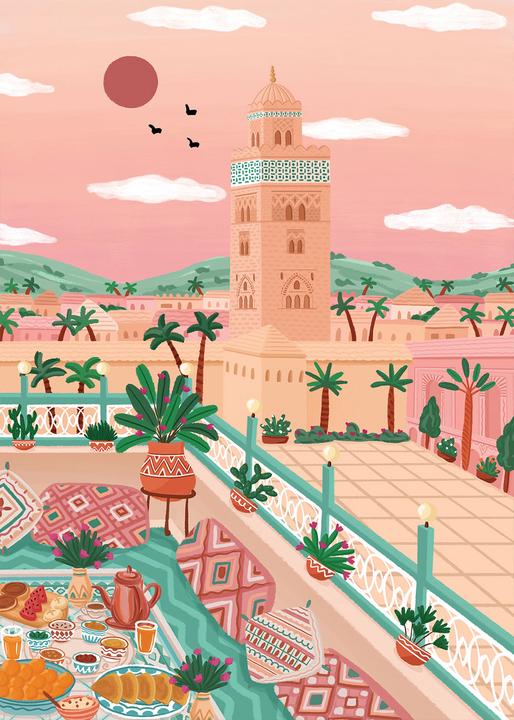 Produktbild Pieces & Peace Puzzle 1000 pieces Koutoubia mosque, Morocco (1000 Teile)