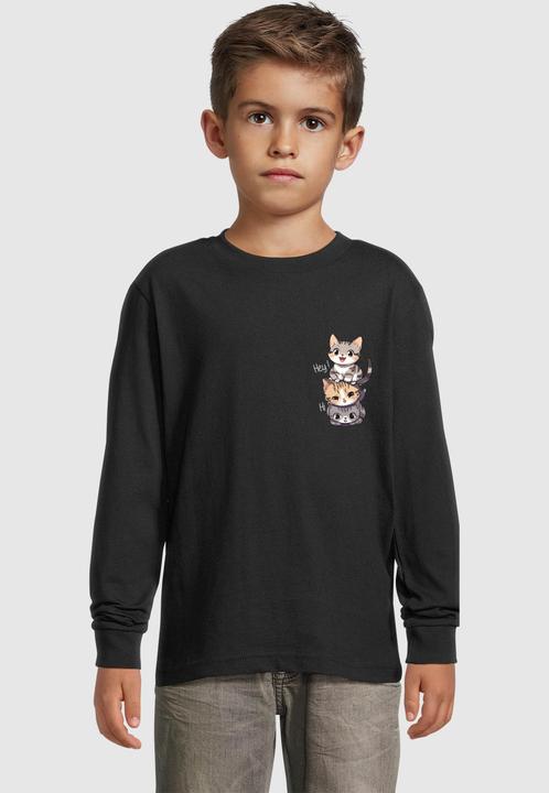 Actual product image Merchcode Kids Hi Cats - Longsleeve - 184967 (158)