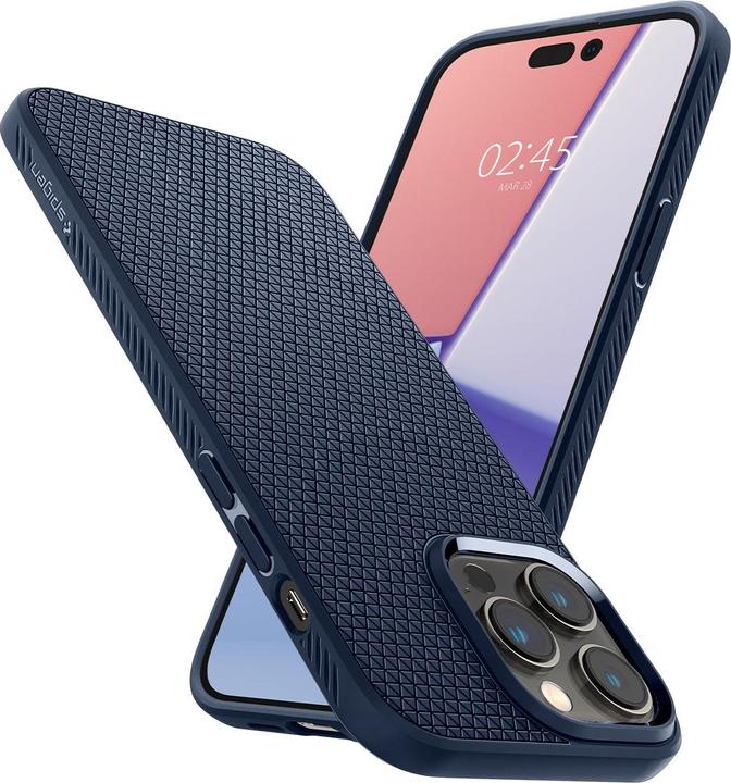 Actual product image Spigen Liquid Air for iPhone 14 Pro navy blue (Apple iPhone 14 Pro)