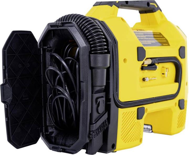 Actual product image Stanley SXVI02001 Akku-Kompressor 10 bar 12 V Adapter zum Betrieb per Kabel, Di
