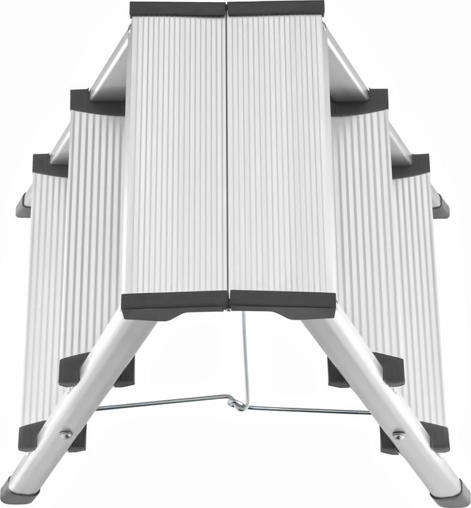 Produktbild Hailo D60 StandardLine, Aluminium-Trittleiter, 2x3 Stufen (Trittleiter, 68 cm)