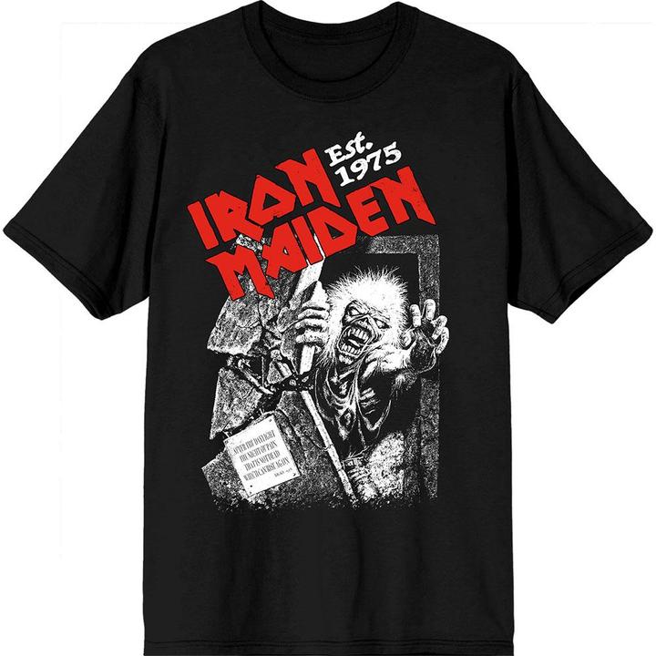 Iron Maiden Est. 1975 No Prayer Grave TShirt (M)