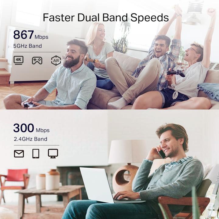 Produktbild TP-Link WL-Repeater RE335 AC1200 (867 Mbit/s, 300 Mbit/s)