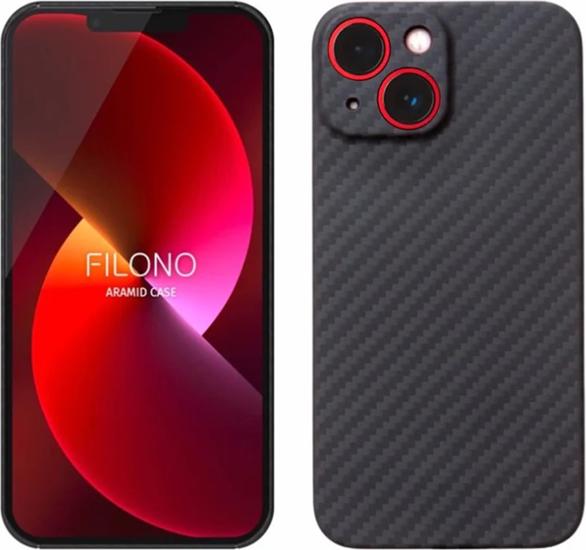 Filono Backcover aus echtem Carbon Carbon black (Apple iPhone 13 mini)