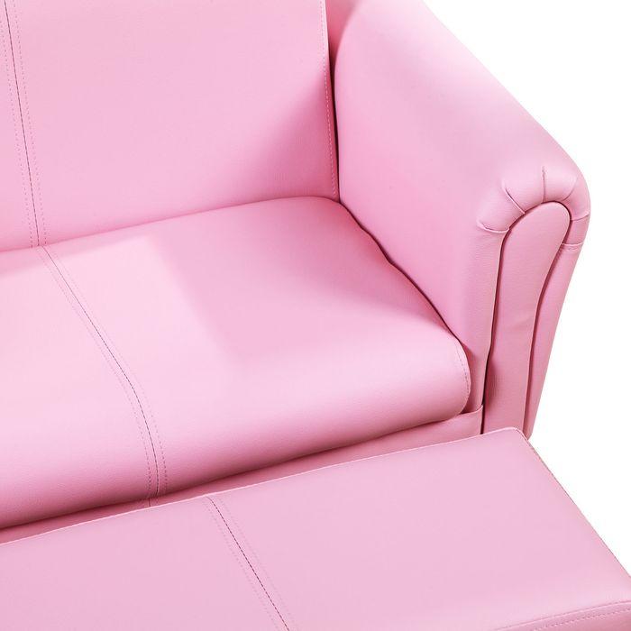 Image du produit Swisshandel24 Fauteuil pour enfants avec repose-pieds Rose, 83x42x41cm (Fauteuil pour enfants)