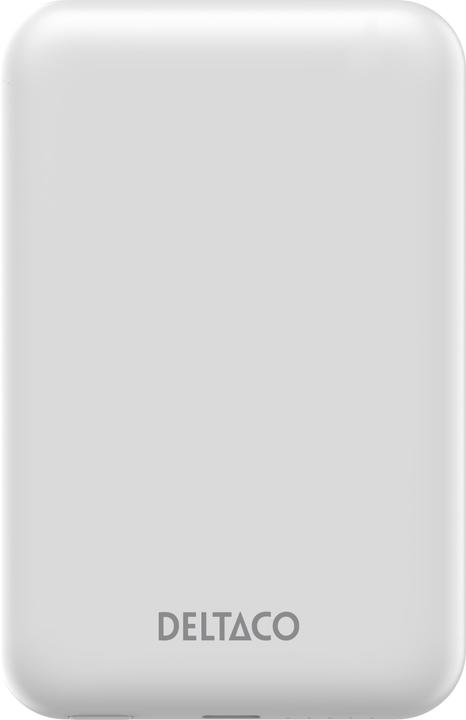 Actual product image Deltaco Power Bank - 5000 mAh Powerbank - Hvid - 5000 mAh (5000 mAh, 20 W, 19250 Wh)