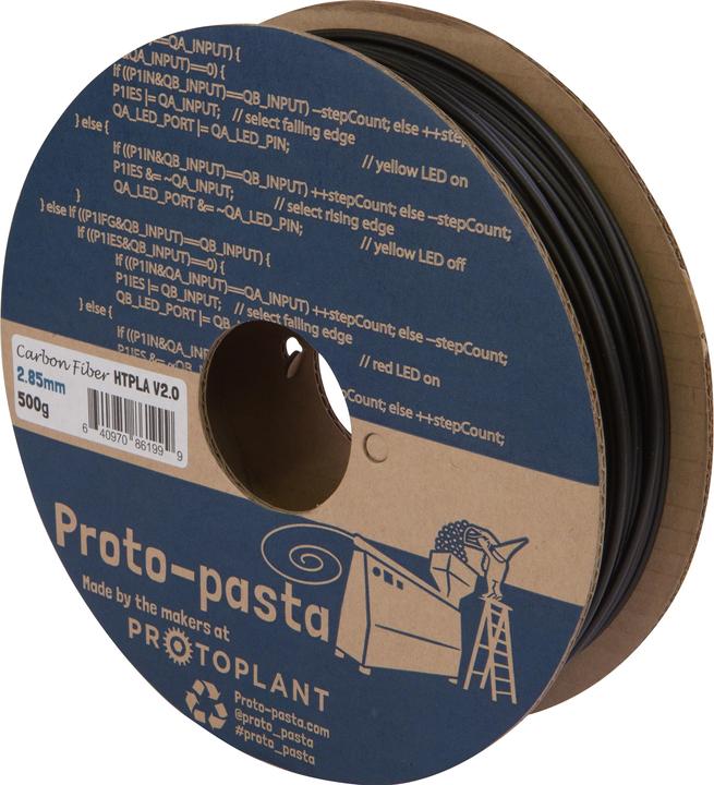 Produktbild Proto-pasta Carbon Filament (Carbon, 2.85 mm, 500 g, Grau)