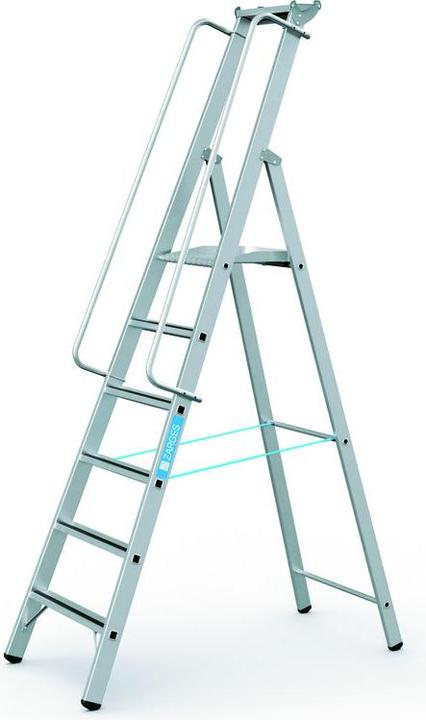 Image du produit Zarges Escabeau en aluminium avec grande plate-forme (Échelle deux plans, 248 cm)
