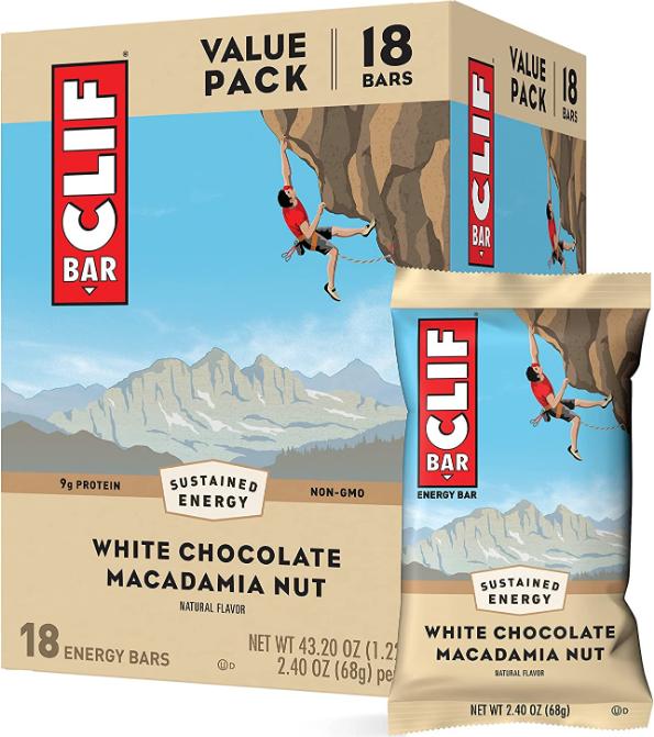 Actual product image Clif Bar Energy bar (Macadamia nut, White chocolate, 12 pcs., 816 g)