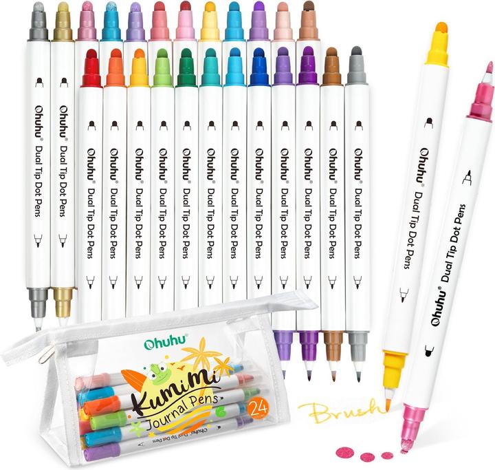 Immagine prodotto Ohuhu Kumimi (Multicolore, 10 mm, 24 x)