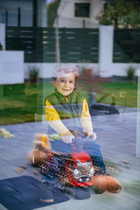Actual product image Falk Toys Sliding vehicle pedal tractor with trailer