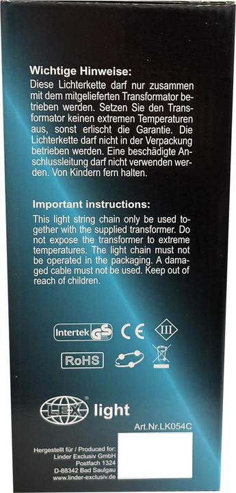 Produktbild Mojawo 560er Cluster-Lichterkette LEDs Innen und Aussen warmweiss (14.20 m)
