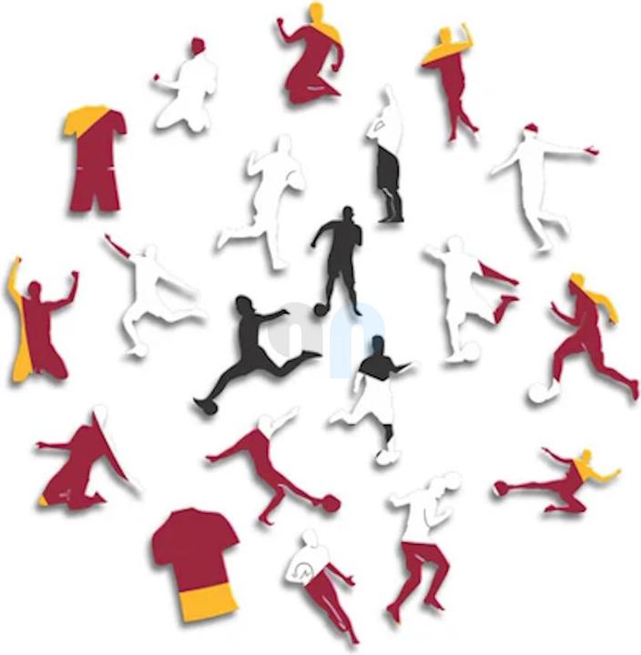 Actual product image Iconic AS Roma - Lupetto Logo - Wooden Puzzle Size S (150 pieces) (150 pieces)