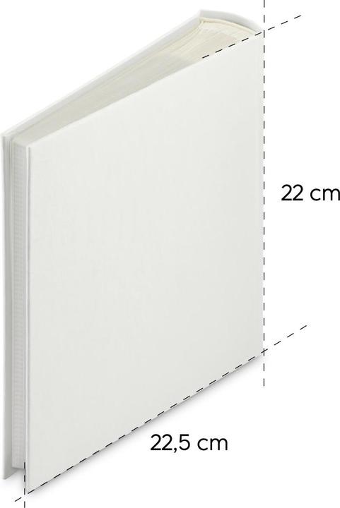 Actual product image Hama Memo-Album Wrinkled, für 200 Fotos im Format 10x15 cm, Weiss (10 x 15 cm)