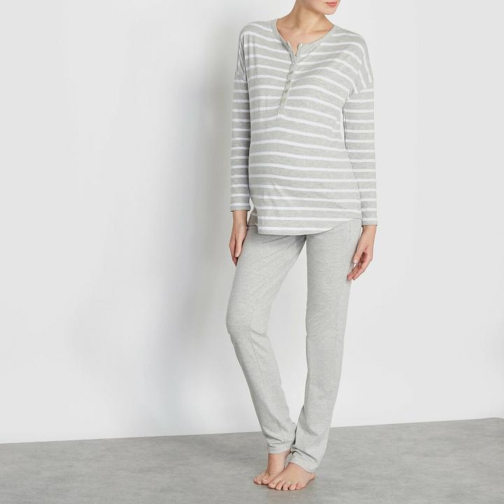 La Redoute Collections Pyjama für Schwangerschaft und Stillzeit