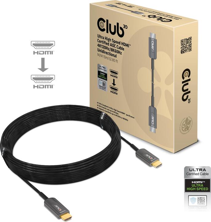 Club 3D HDMI (Typ A) — HDMI (Typ A) (10 m, HDMI)