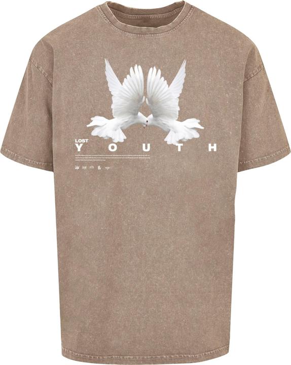 Actual product image Lost Youth LY ACID WASHED TEE DOVE - 105673 (M, L)