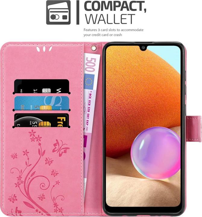 Productafbeelding Cadorabo Bloemen Boekomslag (Samsung Galaxy A32)