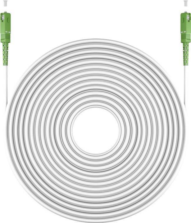 Actual product image Goobay Fibre optic cable FTTH, singlemode OS2 White, white Simplex, 20 m (S/UTP, 20 m)