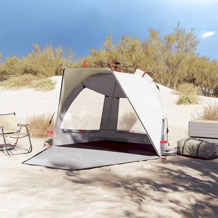 Produktbild VidaXL Strandzelt 2 Personen Quick Release Wasserdicht (Strandzelt + Strandmuschel, 2.20 kg, 2 Personen)