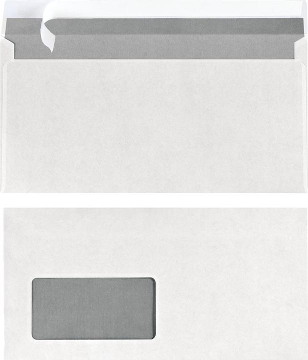 Produktbild Herlitz Briefumschlag, DIN lang, mit Fenster, weiá (220 x 110 mm, 25 x)
